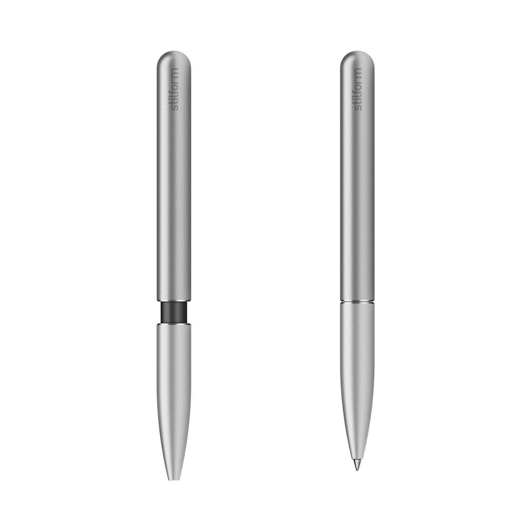 Aluminium Ballpoint Pen silver stilform JAPAN
